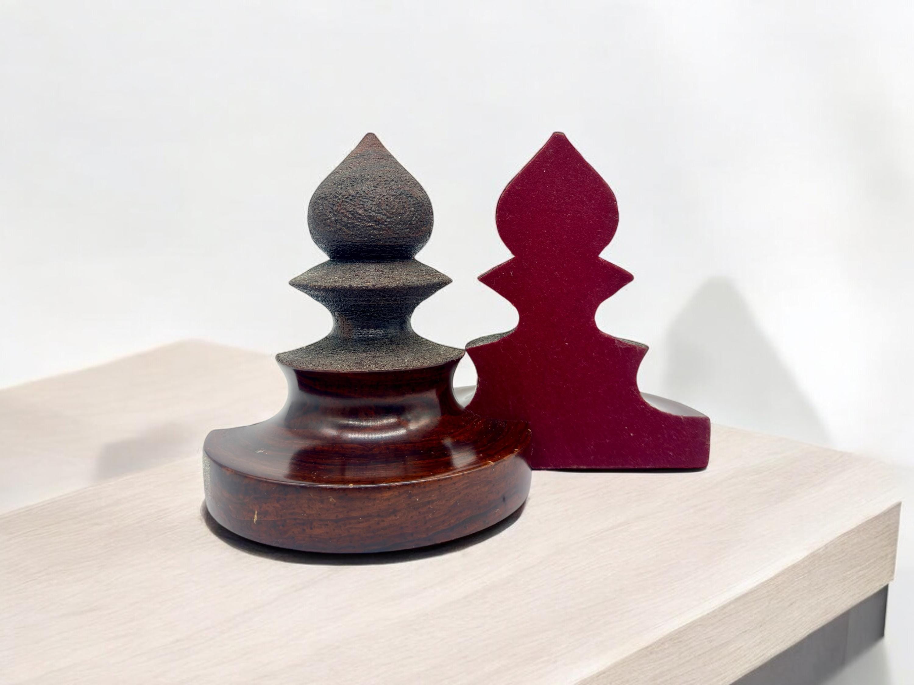 hand turned wooden bookend by Martin Jrend in west Australia