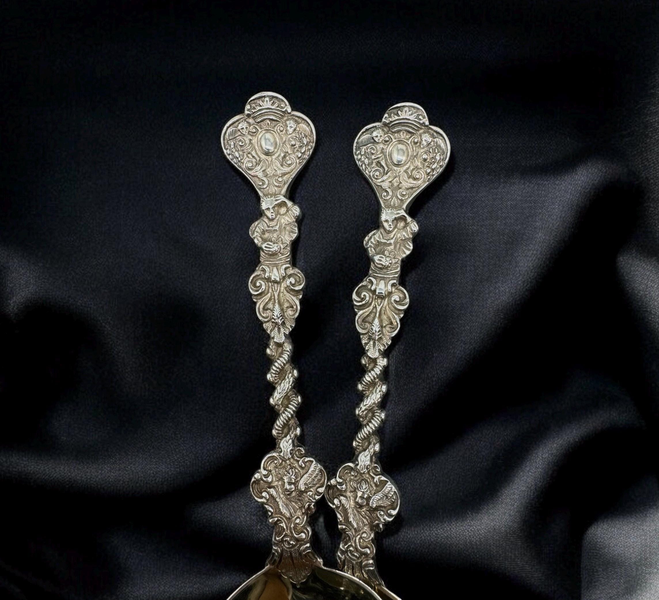 1892 Edward Hutton London hallmark silver spoon boxed,England made