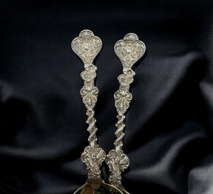 1892 Edward Hutton London hallmark silver spoon boxed,England made