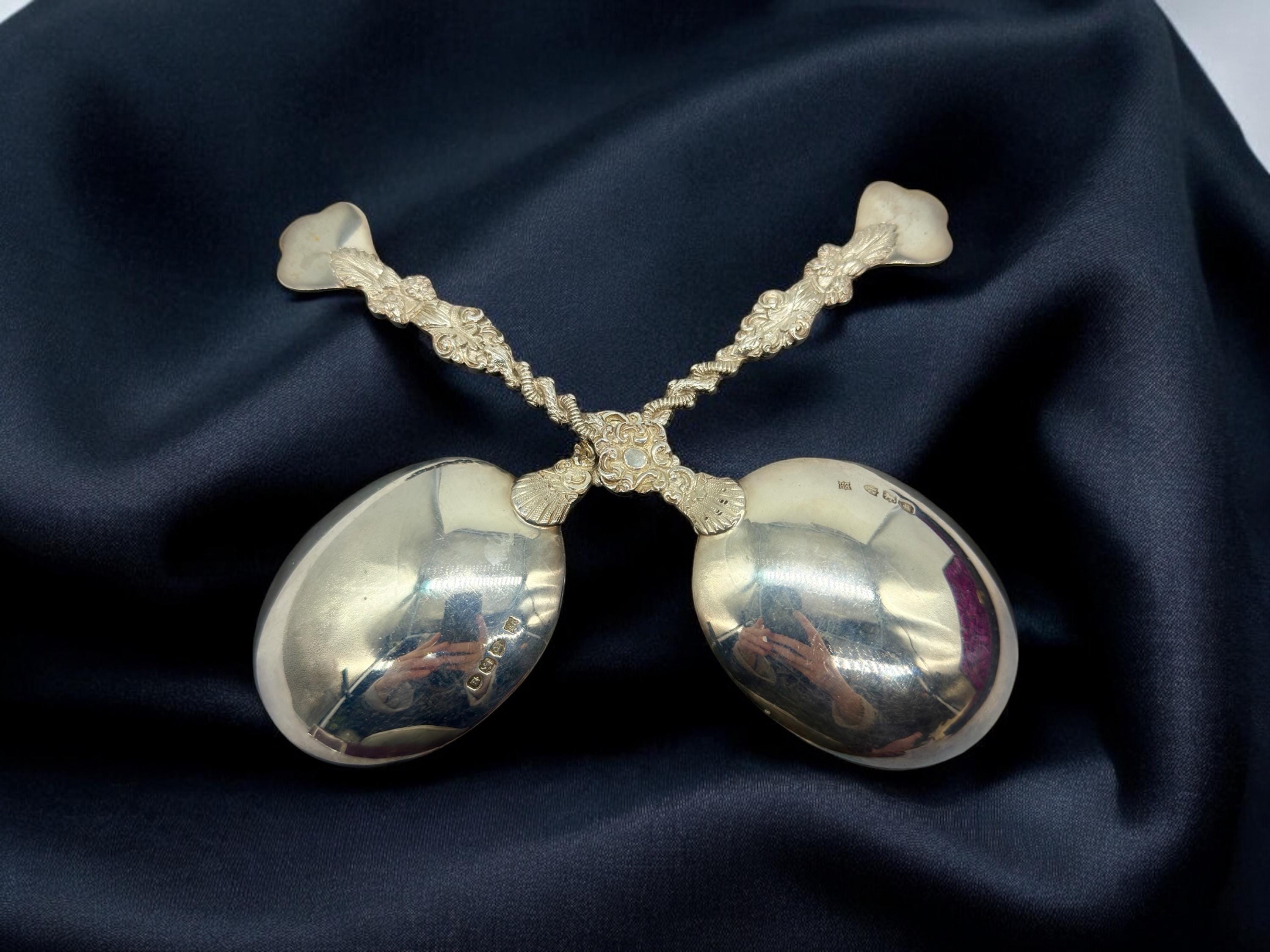 1892 Edward Hutton London hallmark silver spoon boxed,England made