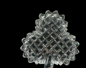 3x small crystal plate/dish