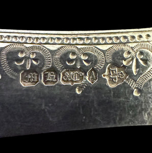 19th century set of 6 silver plated fork and knife,made in England