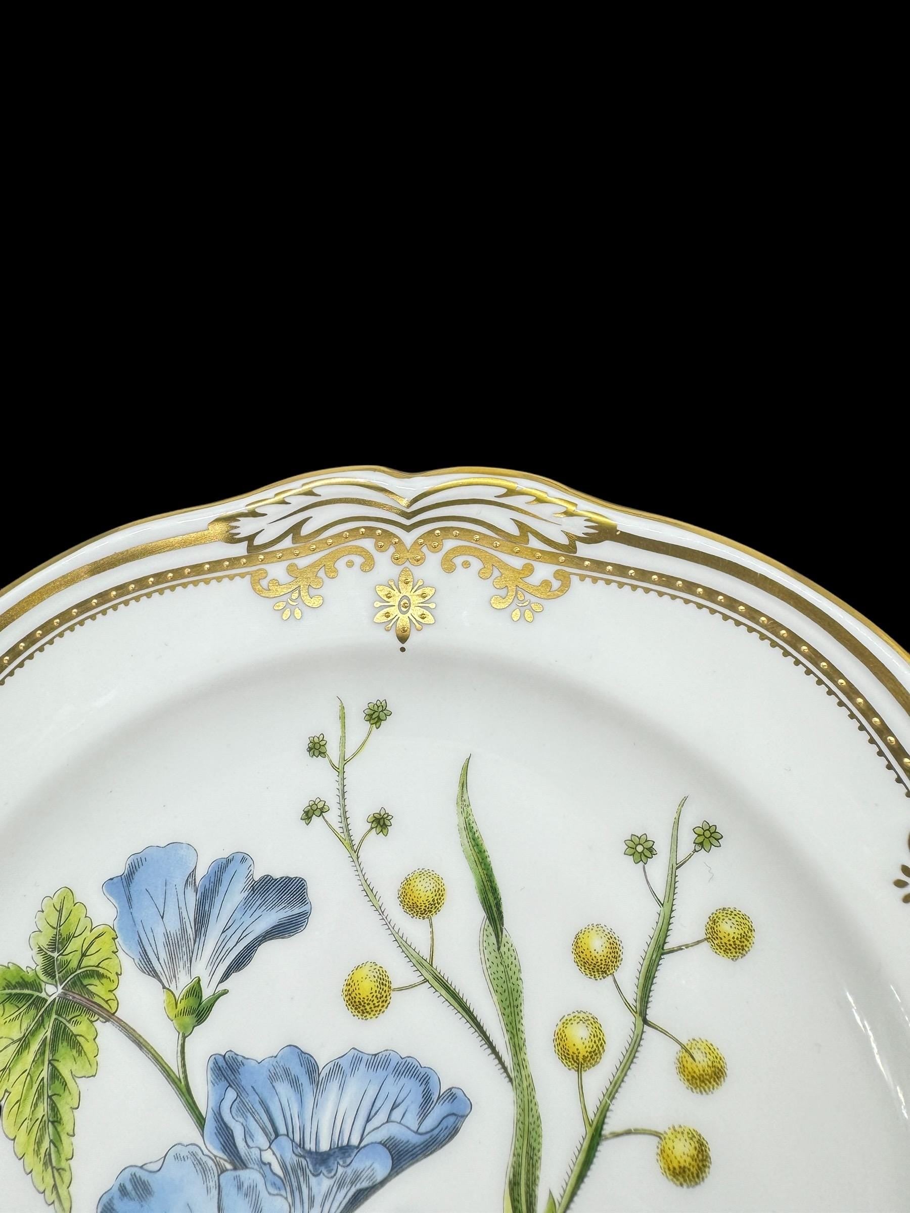 Vtg 1980's Spode Saucers in "Stafford Flowers" Pattern, Made in England