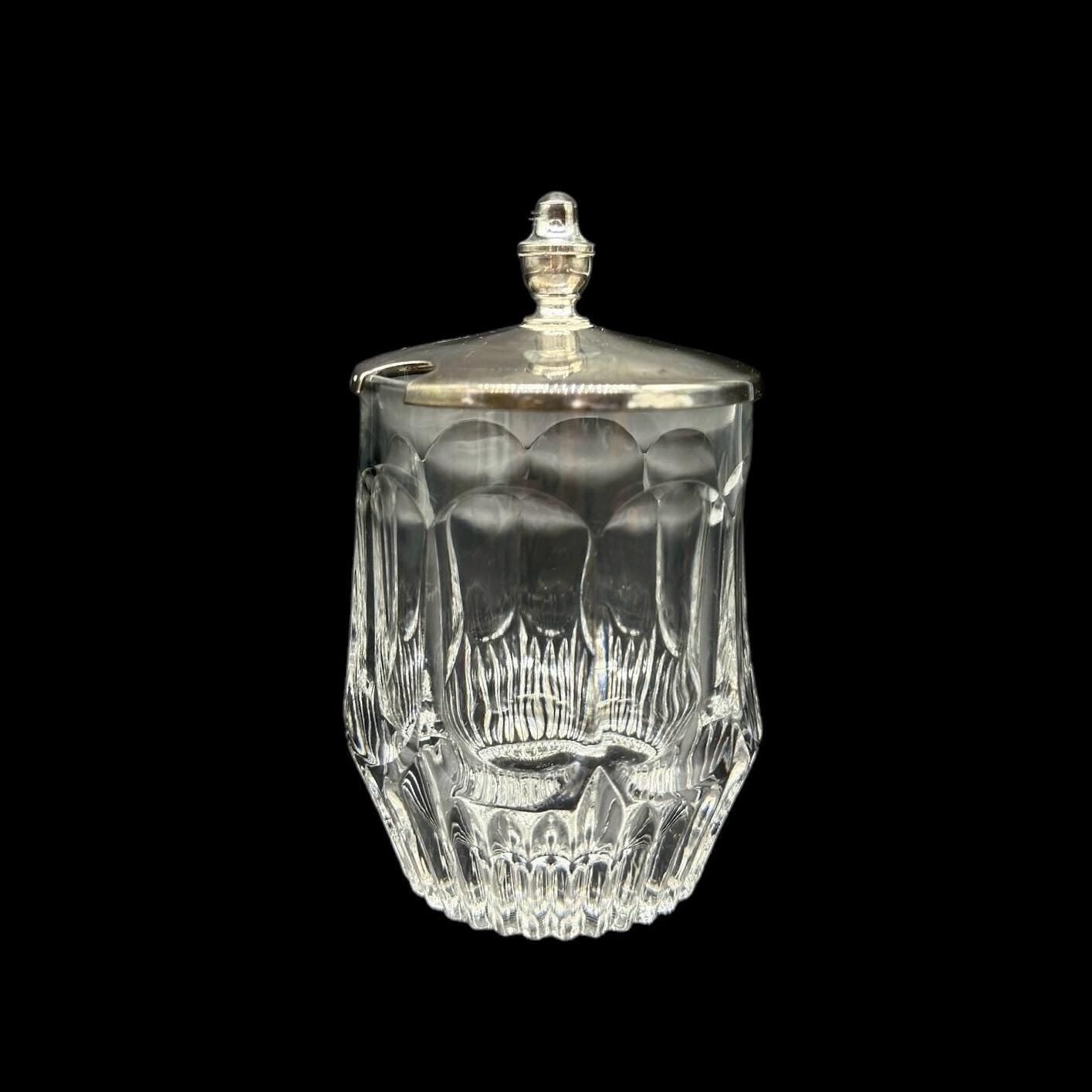 crystal jar with lid