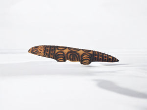 Vintage Australian Aboriginal Art Wood Carving Lizard