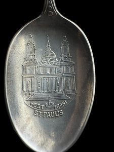 1909 Sterling Silver spoon London West front St Pauls