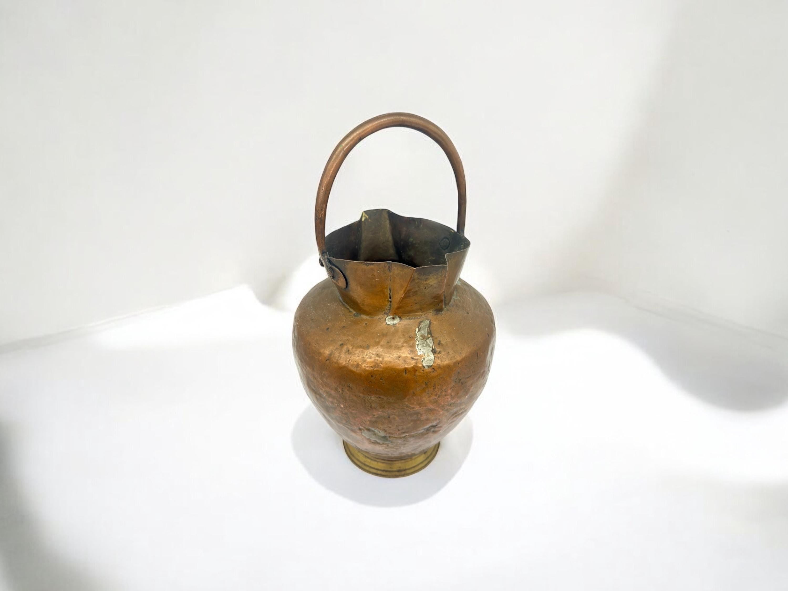 big copper vessel/water pot with handle