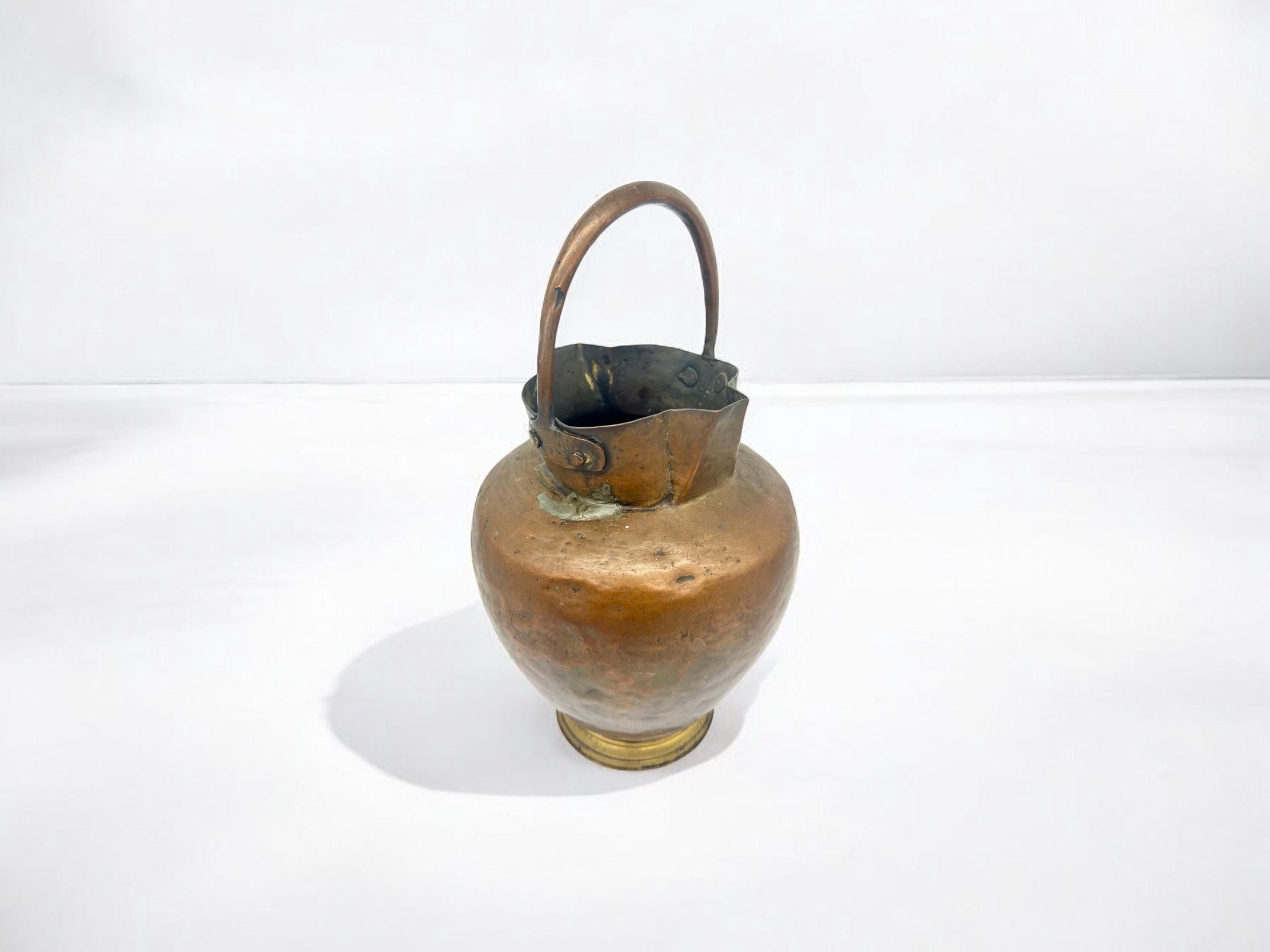 big copper vessel/water pot with handle