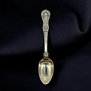 1860 London Sterling silver spoon,Queens (also called Rosette) pattern