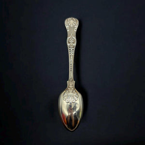 1860 London Sterling silver spoon,Queens (also called Rosette) pattern