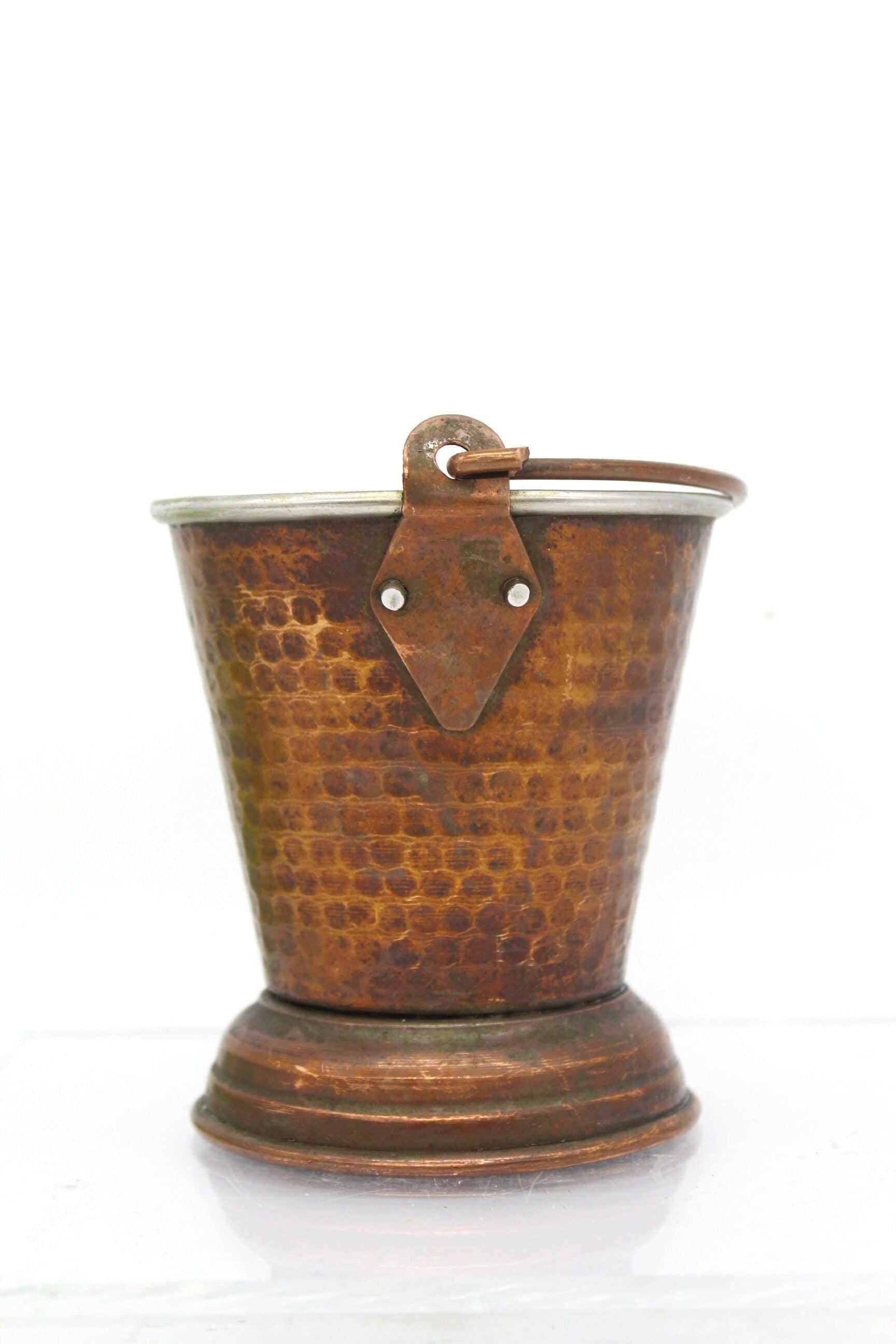 Small Copper Bucket/ Pot/ Vase
