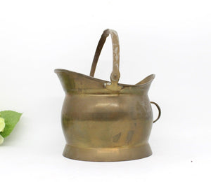 Brass Scuttle, Planter, Pot, Garden Decor, Plant Pot