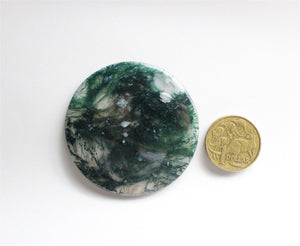 BIG Natural Moss Agate Pedant, Jewellery