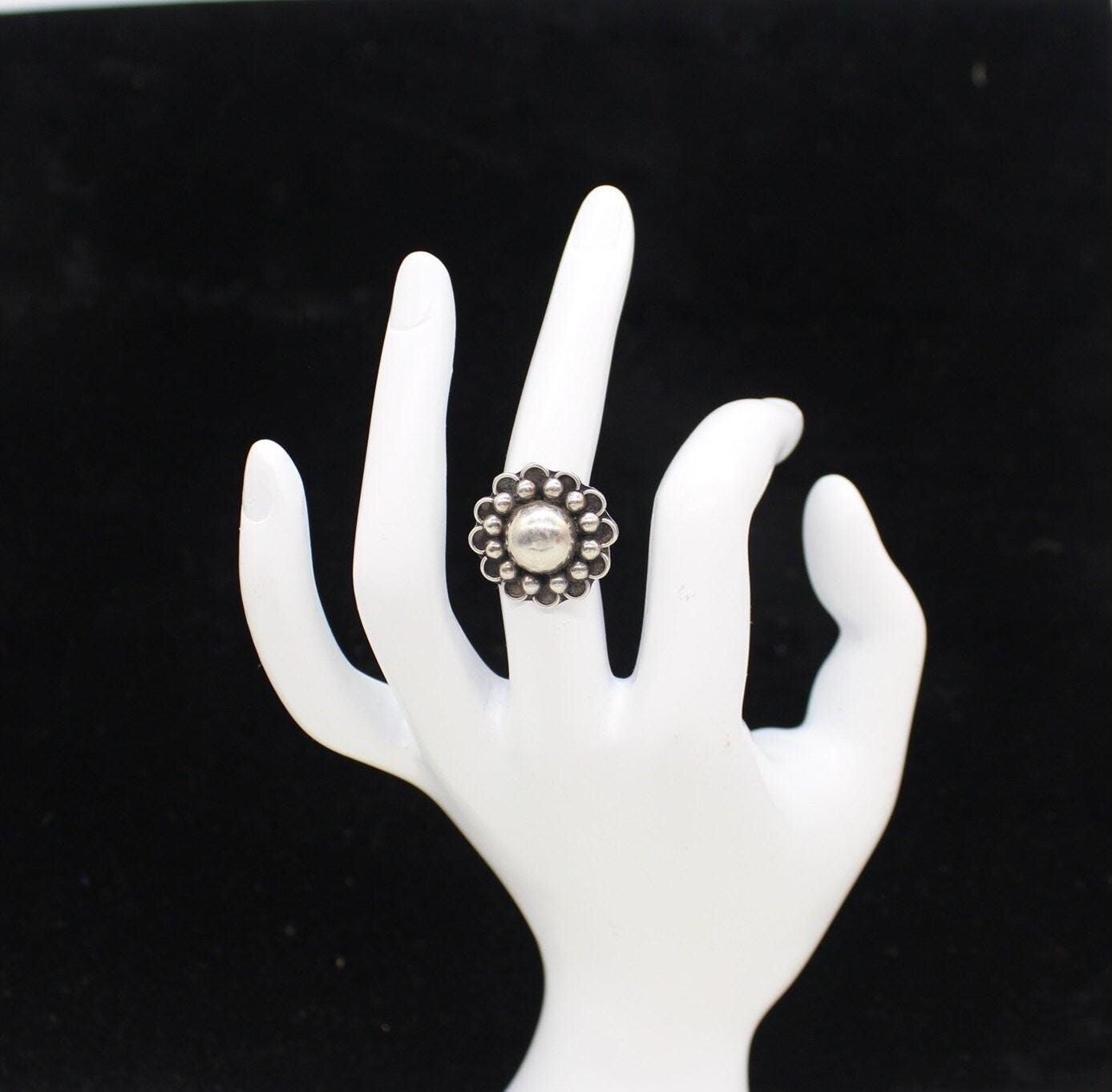 Vtg  Mexican 925 Sterling Silver Ring, Jewellery