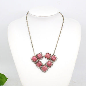 Vtg Rhodochrosite Statement necklace, Jewellery