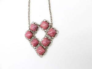 Vtg Rhodochrosite Statement necklace, Jewellery
