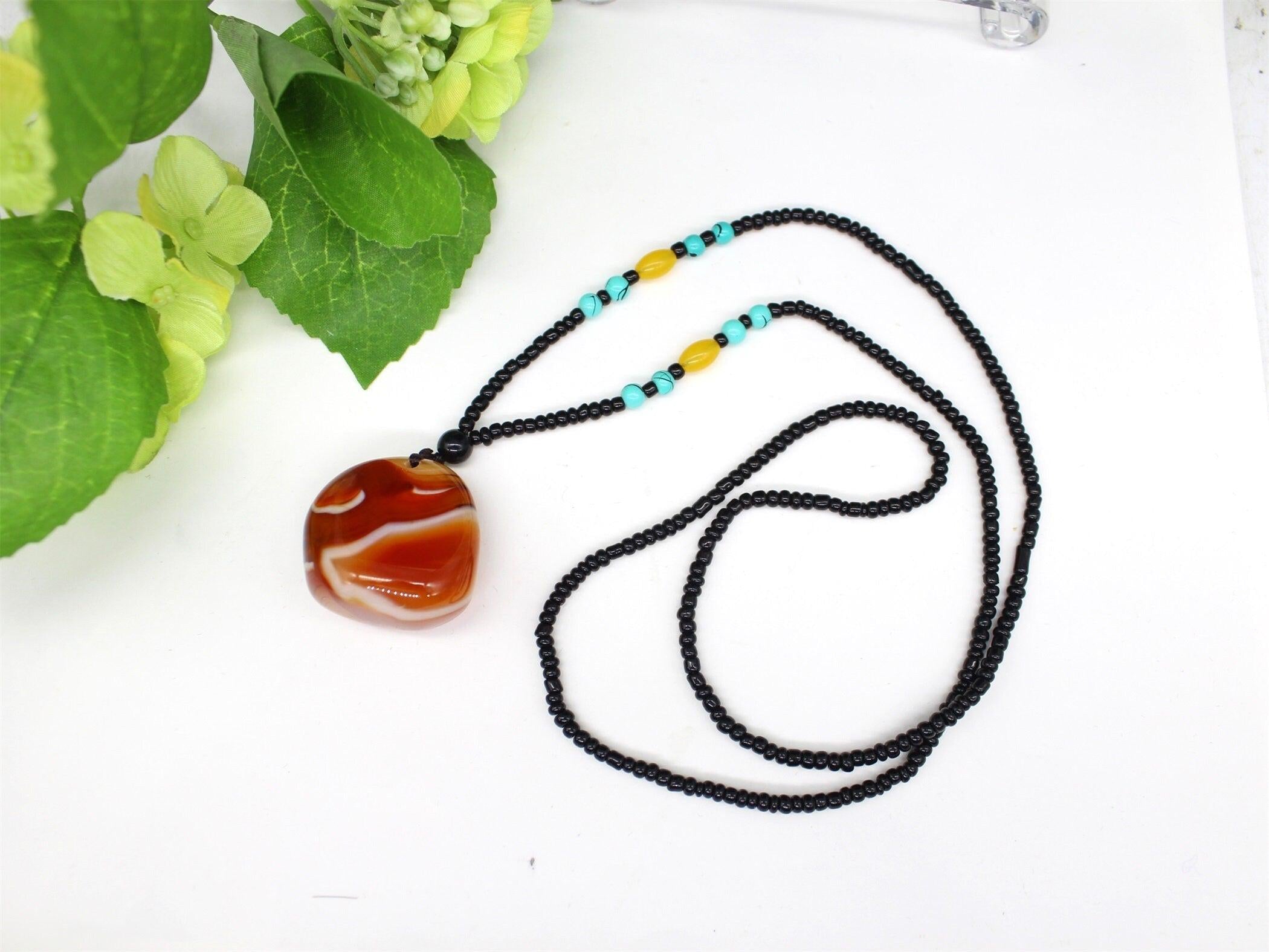 Natural Spider agate Necklace, Jewellery