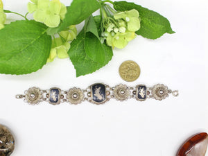 Thai Sterling Silver Dancer Bracelet, Jewellery