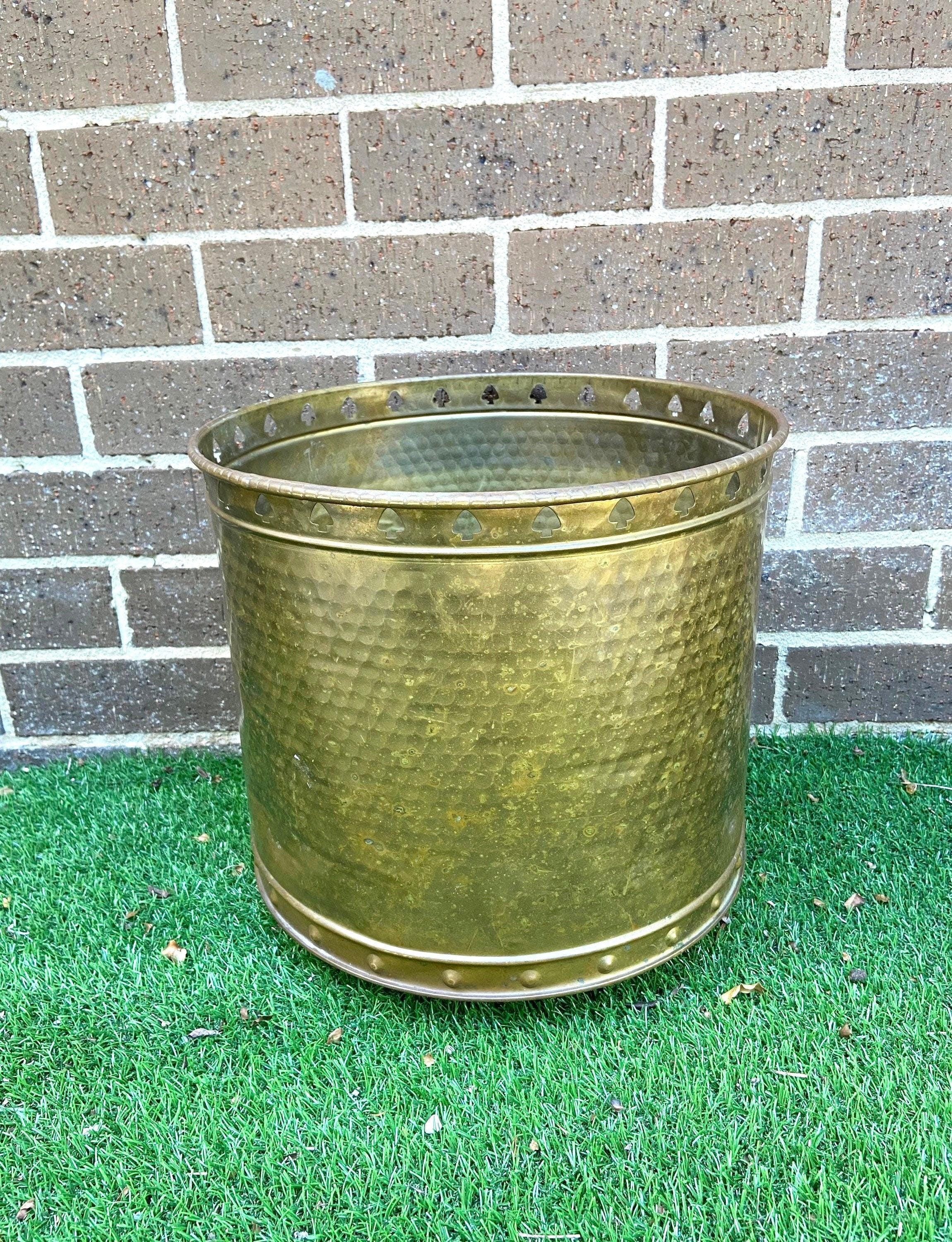 XL 34cmH Australia Made Brass Planter/Pot, Home Decor, Garden Decor