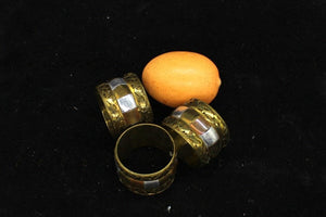 6x Brass Napkin Ring