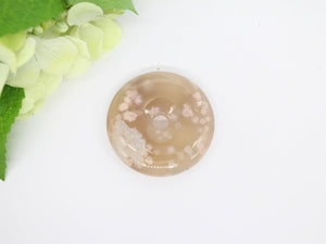 Natural Cherry Blossom Agate  Pendant