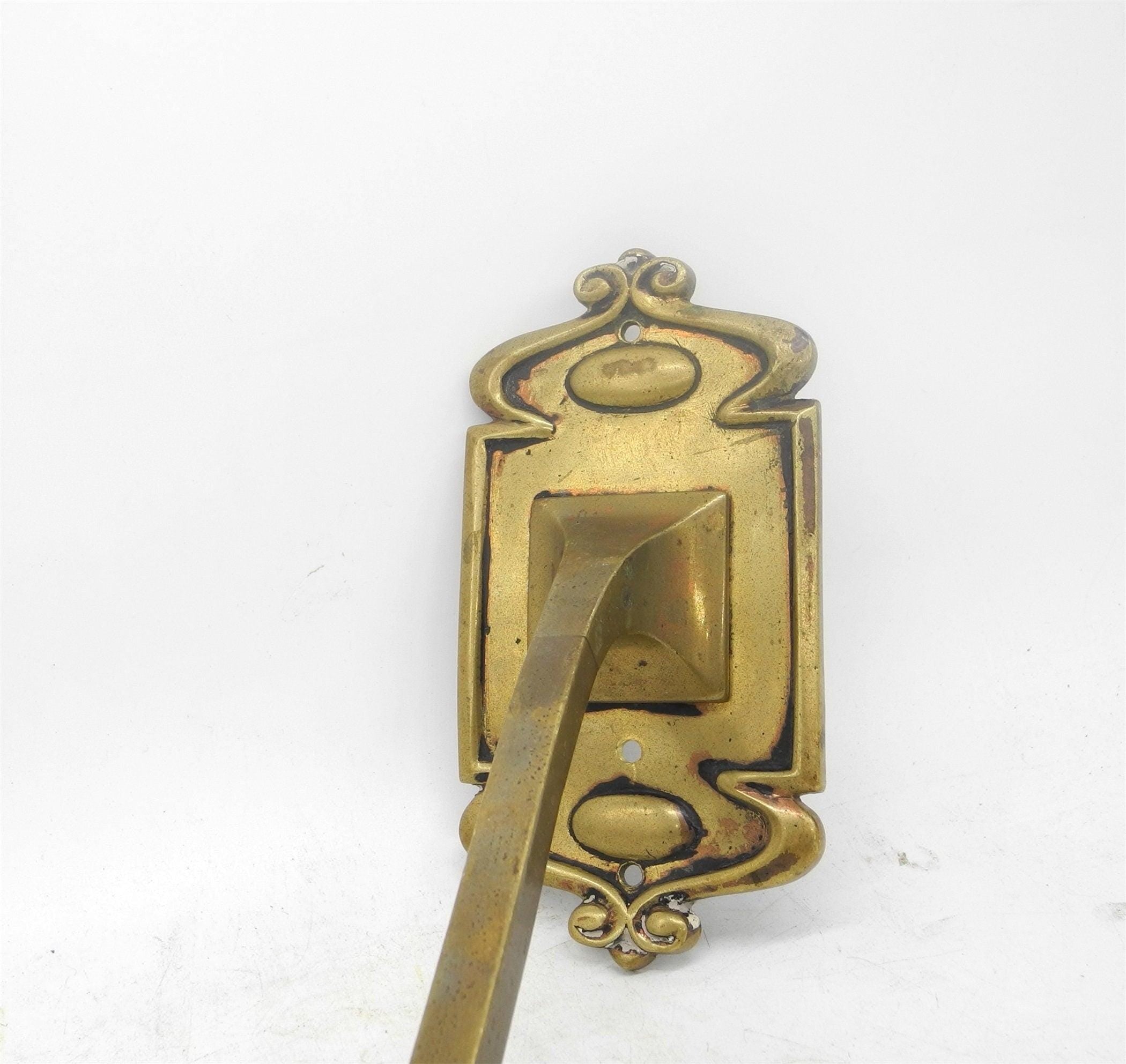 Vtg Art Nouveau Brass Sconce, Home Wall Decor