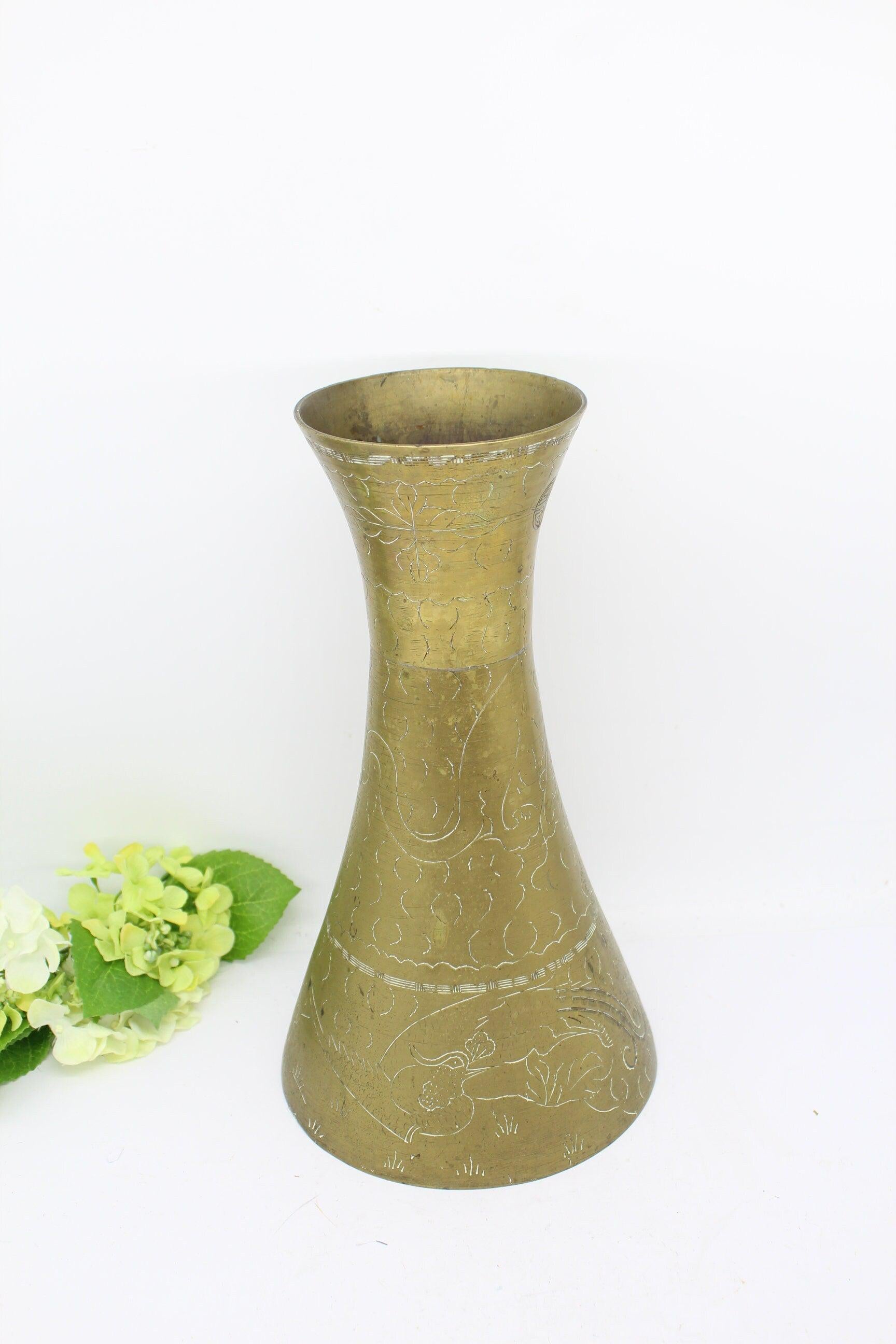 L Unqiue Solid Brass Vase