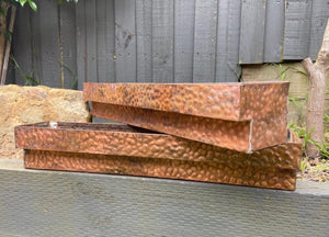 60cmL Hand Hammered Copper Garden Planter Box,