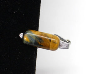 Natural Tiger Eye Tie clip, Jewellery,