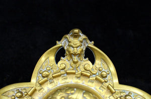 19th Century French Brass Inkwell,