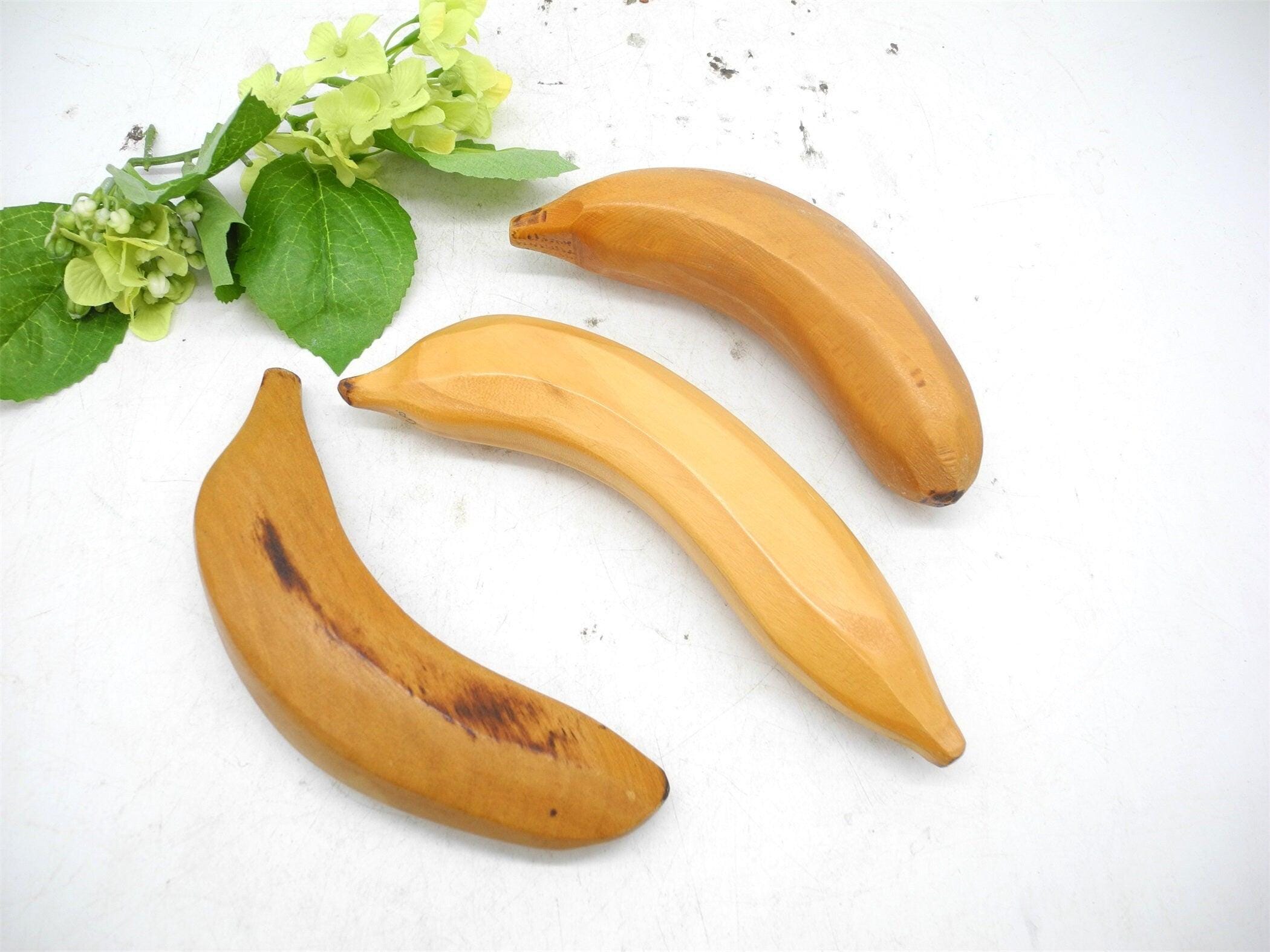 10P Hand Carved Wooden Fruit with Rattan Bowl/basket,Fruit Bowl,Wooden Decor,Carved Fruits,Wooden Pear,Kitchen Decor
