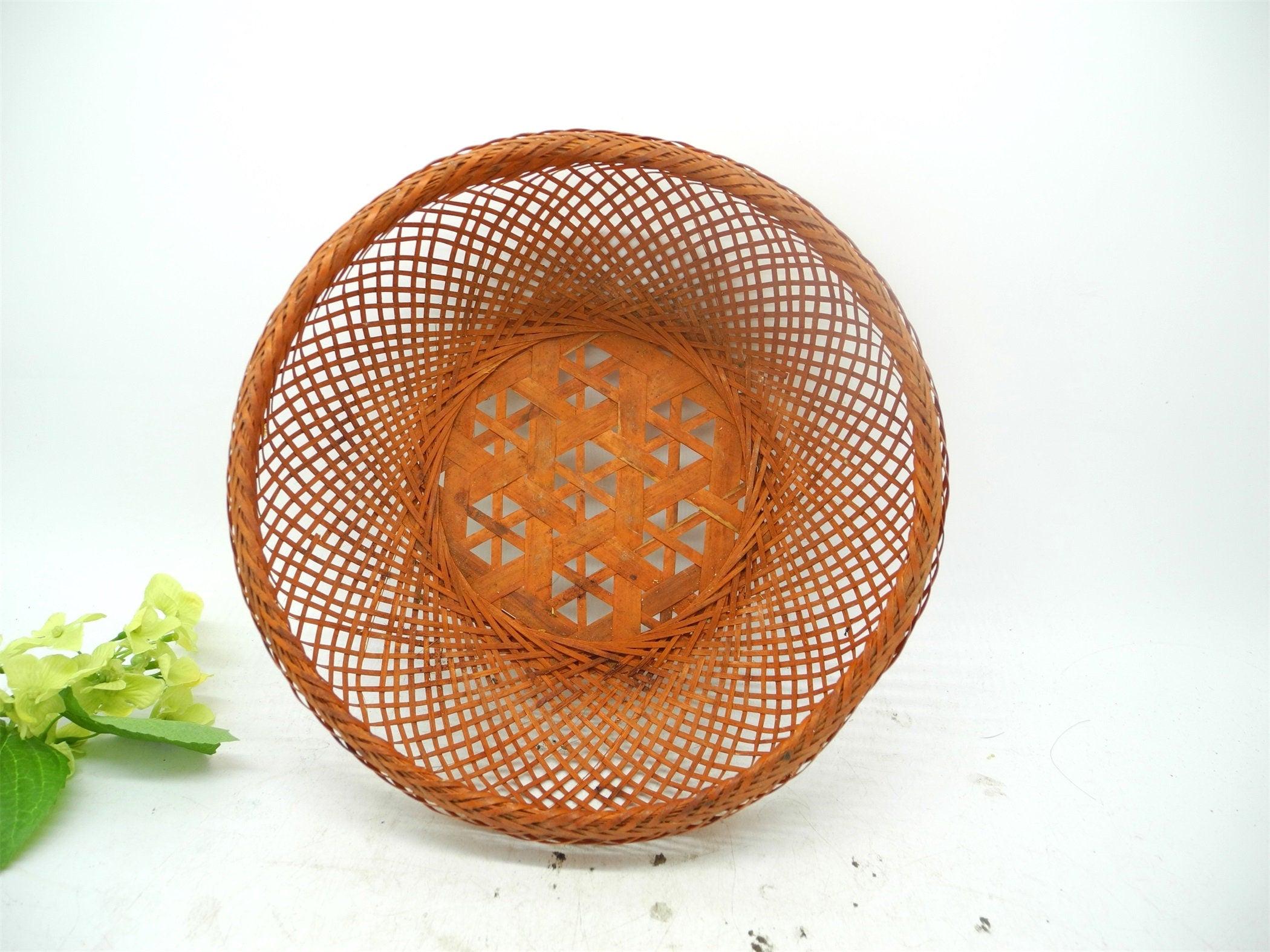 10P Hand Carved Wooden Fruit with Rattan Bowl/basket,Fruit Bowl,Wooden Decor,Carved Fruits,Wooden Pear,Kitchen Decor