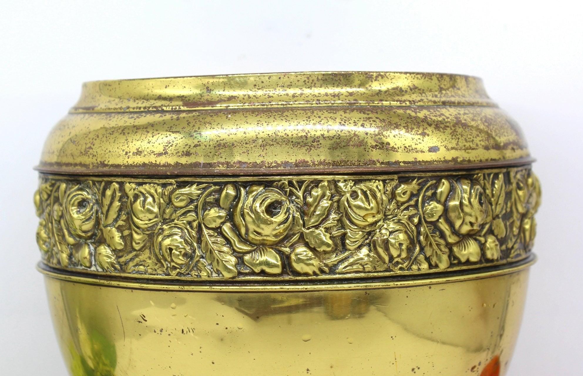 Beldray Brass Art Nouveau Brass Jardinire with Paw Feet by Beldray