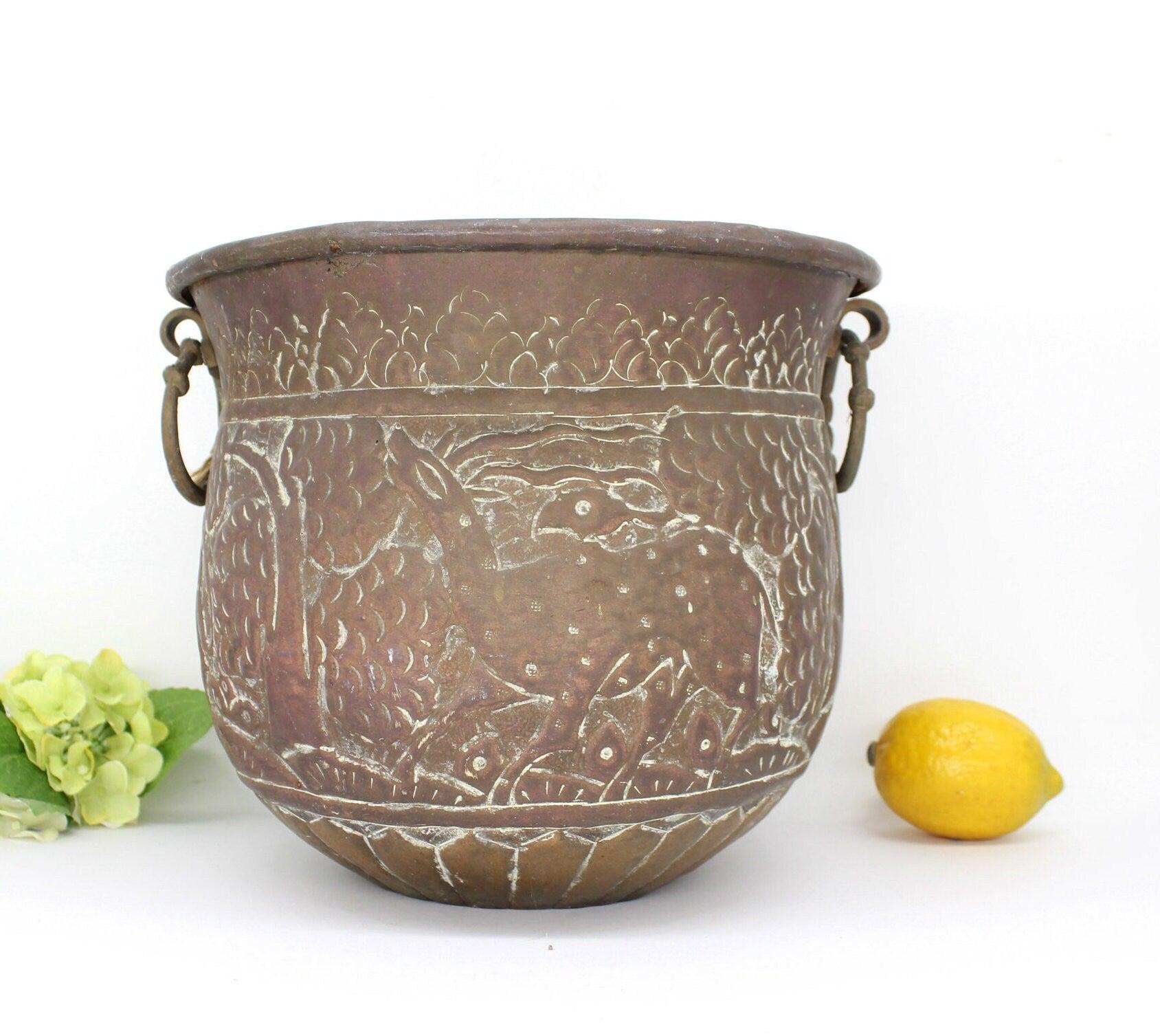 Copper Planter with Handles
