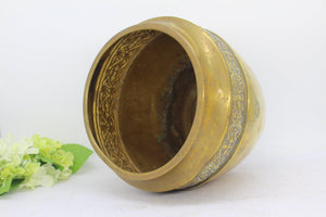 Purely British PB brass planter/ pot/ jardiniere.