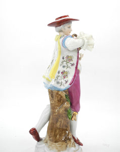 Vtg Porcelain Figurine, Male Gardener, Porcelain Ornament, Home Decor,