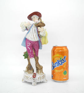 Vtg Porcelain Figurine, Male Gardener, Porcelain Ornament, Home Decor,