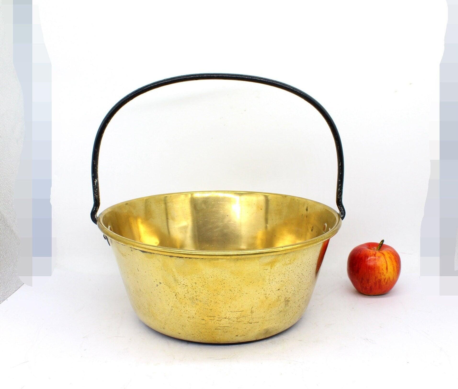 Brass Jam Pan/ Bucket, Pot with Handle