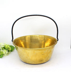 Brass Jam Pan/ Bucket, Pot with Handle