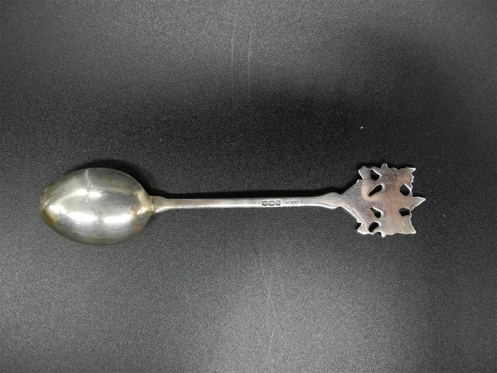 Antique 1922 Sterling Silver Spoon,Enamel Birmingham