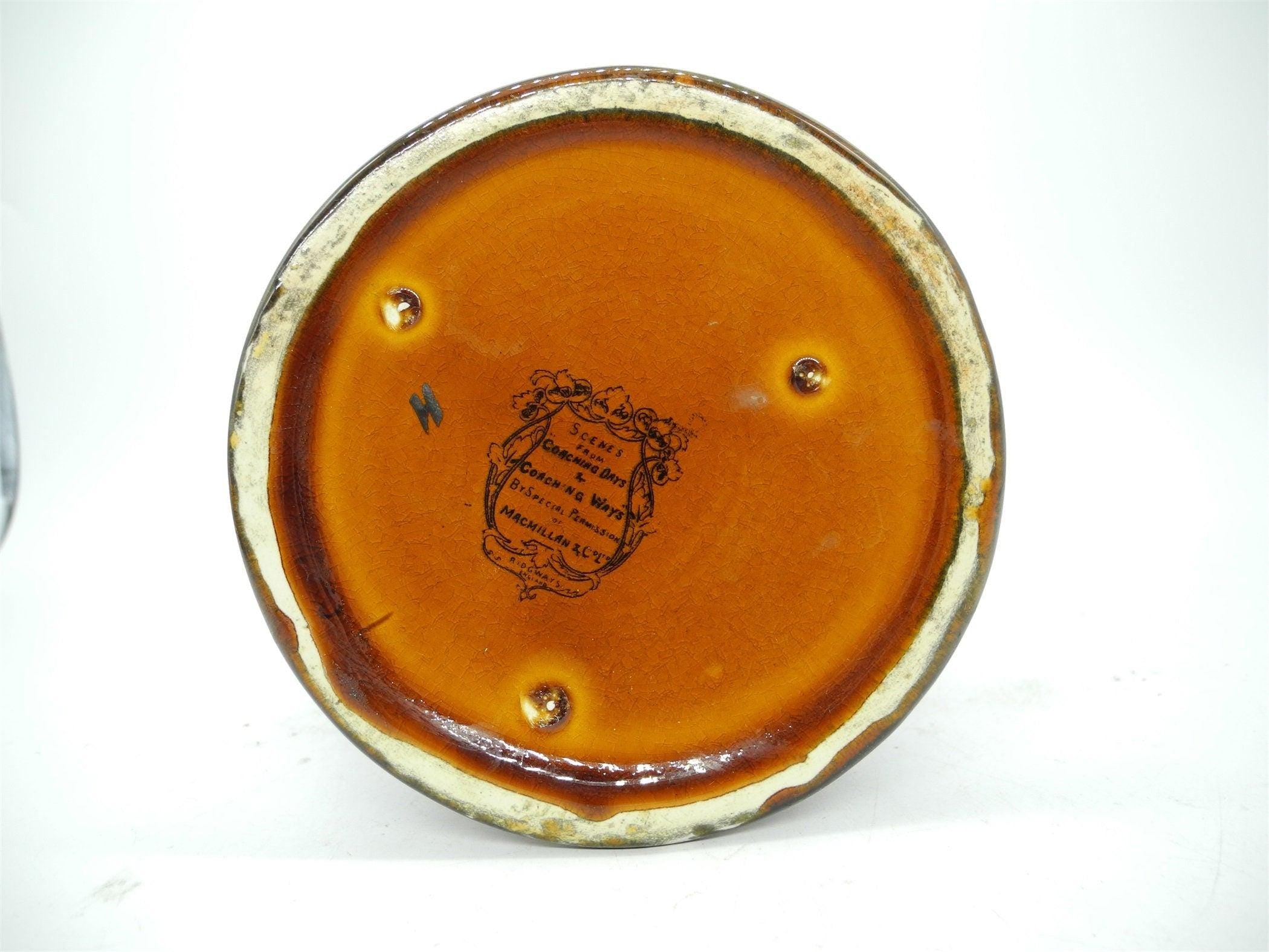 Tall Vtg Glazed Brown Tankard, Home Decor, England