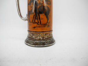 Tall Vtg Glazed Brown Tankard, Home Decor, England