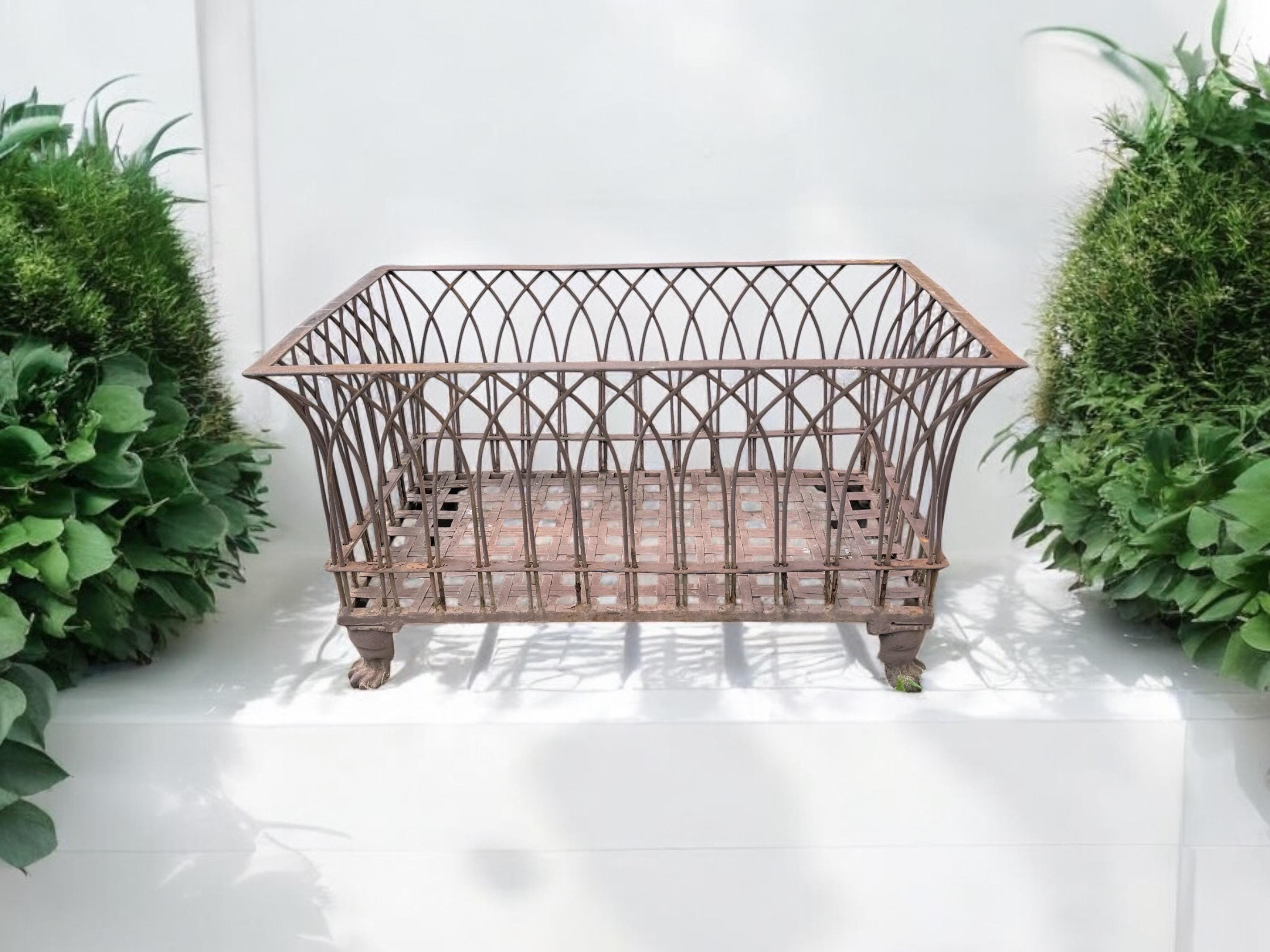 rustic iron classic design planter