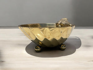 Brass shell shaped bowl/ dish