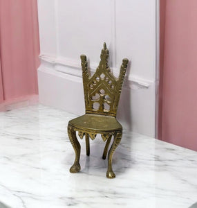 solid Brass mini princess chair