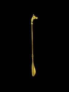 45cm solid Brass horse head shoehorn | long shoe horn