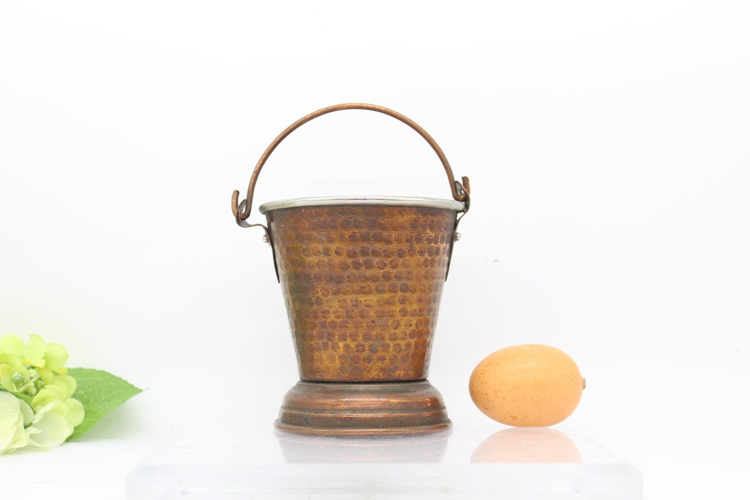 Small Copper Bucket/ Pot/ Vase