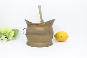 Brass Scuttle, Planter, Pot, Garden Decor, Plant Pot