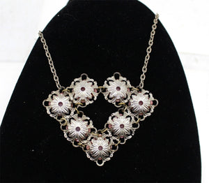 Vtg Rhodochrosite Statement necklace, Jewellery