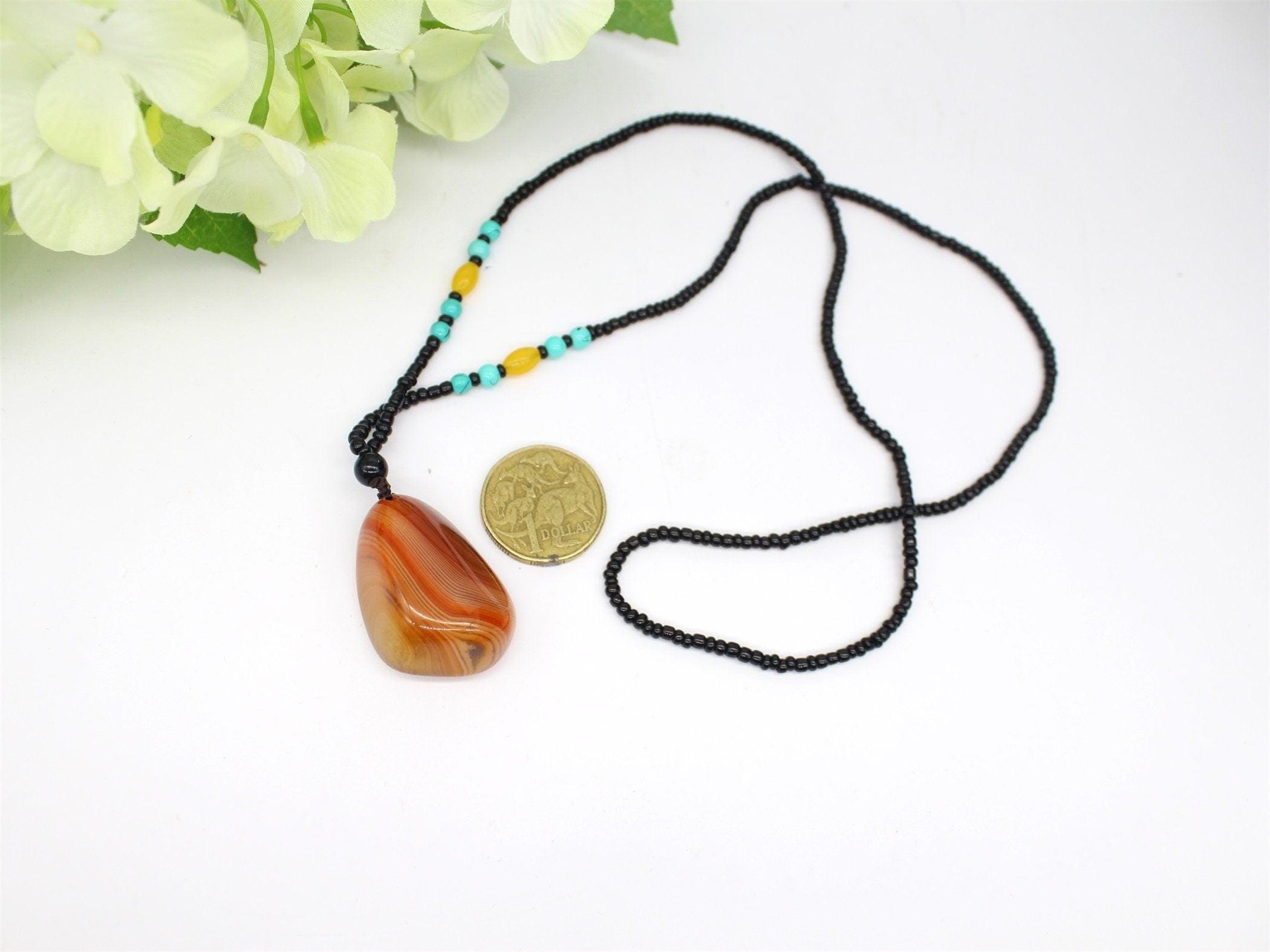 Natural Spider Agate Pendant, Jewellery